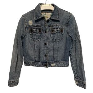 TYTE JEANS Distressed Jean Jacket